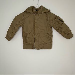 Oshkosh B'gosh Boys Hooded Jacket Size 4T  Beige/Tan/Khaki color